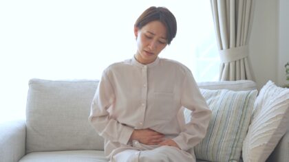 お腹の張り,腹部膨満感
